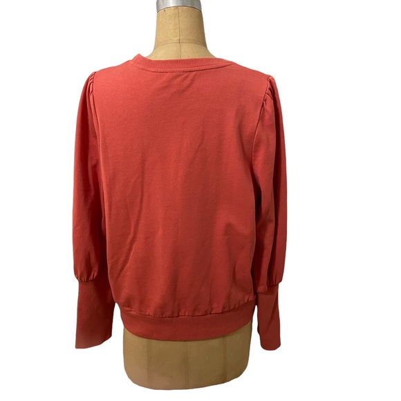 WHO WHAT WEAR orange sweatshirt - Picture 2 of 5